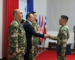 Ceremonia de clausura de cursos en CECOPAZ